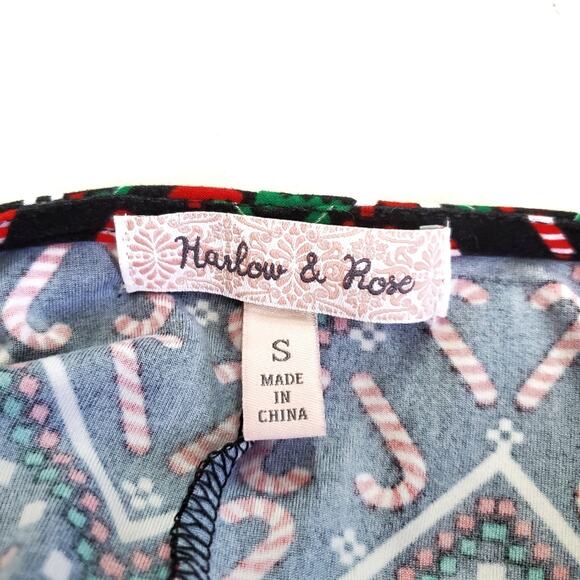 Harlow&Rose | Holiday Long Sleeve Soft Dress Christmas Candy Cane - Picture 6 of 6